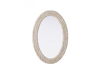 Oval Cornhusk Mirror 24x36 in Linen White (758|MR4C2436LN)