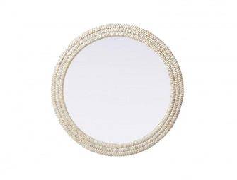 Round Cornhusk Mirror 36x36 in Linen White (758|MR4B36LN)