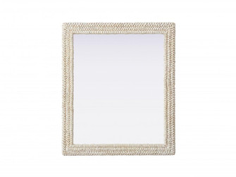 Rectangle Cornhusk Mirror 36x42 in Linen White (758|MR4A3642LN)