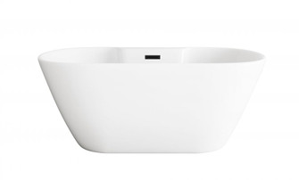 Bathtub 59.1 x 29.9 x 22.8 Glossy White (758|BT30559GW-MBK)