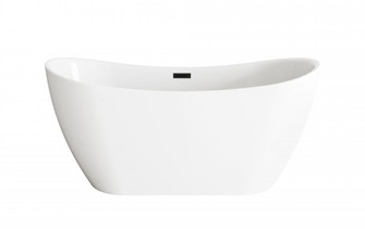 Bathtub 59.1 x 28.3 x 26.7 GW with MBK drain kit (758|BT30459GW-MBK)