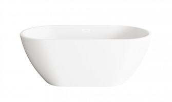 59 inch Bathtub in Glossy White with Polished White Trim (758|BT30359GW-WHT)