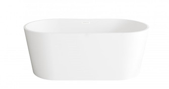 59 inch Bathtub in Glossy White with Polished White Trim (758|BT30159GW-WHT)