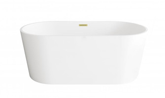 Bathtub 59.1 x 29.5 x 23 GW with BGD drain kit (758|BT30159GW-BGD)