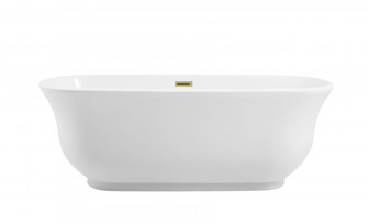 Bathtub 66.9x30.7x23.2 GW with BGD drain kit (758|BT10267GW-BGD)