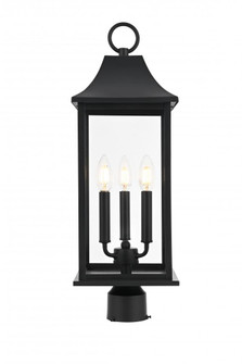 Shepard 8 x 23.5 inch Outdoor Post Light in Black (758|OD503P24BK)