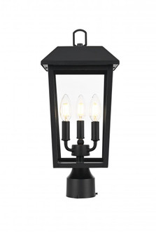 Riggs 8 x 18 inch Outdoor Post Light in Black (758|OD502P18BK)