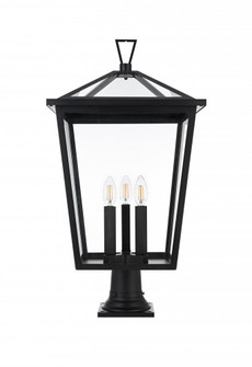 Oxford 14 Inch Outdoor Post Light in Black (758|OD334P28BK)