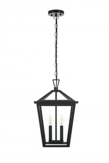 Outdoor Hanging L12'' W12'' H19'' L2 Black (758|OD334H19BK)