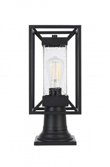 Outdoor Pole Light L7'' W7'' H16'' L1 Black (758|OD329P16BK)