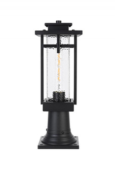 Outdoor Pole Light L6'' W6'' H17'' L1 Black (758|OD320P17BK)