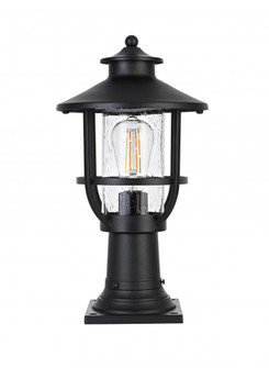 Janney 9 Inch Outdoor Post Light in Black (758|OD314P17BK)