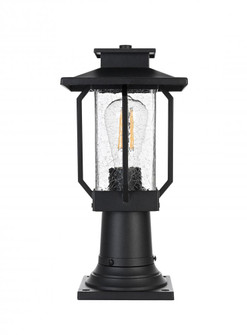 Outdoor Pole Light L7'' W7'' H15'' L1Black (758|OD304P15BK)