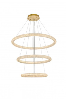 Bowen Hang D41.7''+D31.5''+D23.5''H21''LED 140W L3 Satin Gold (758|3800G41LSG)