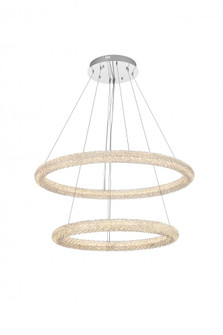 Bowen 35.5 inch LED chandelier in chrome (758|3800G36C)