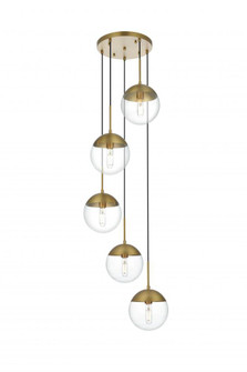 Eclipse 18 Inch Pendant Clear Shade in Chrome (758|LD6075SG)