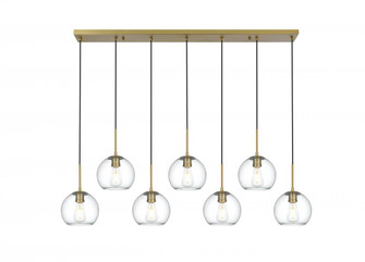 Baxter 54 Inch Pendant Clear Shade in Satin Gold (758|LD2230SG)