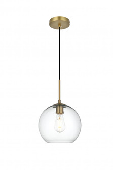 Baxter 10 Inch Pendant Clear Shade in Satin Gold (758|LD2212SG)