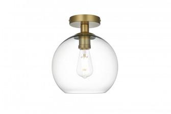Baxter 18 Inch Flush Mount Clear Shade in Satin Gold (758|LD2210SG)