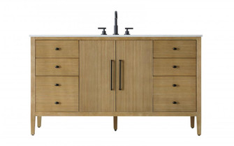 60 inch Single Bathroom Vanity in Linen Oak (758|VF29660LO)