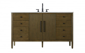 60 inch Single Bathroom Vanity in Hazel Oak (758|VF29660HO)