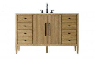 Vanity Cabinet 2Dr 6Dw 54x21.5x35 Linen Oak (758|VF29654LO)