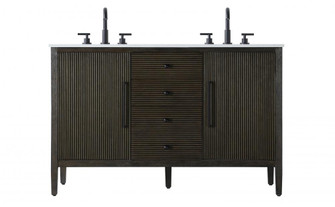 54 inch Double Bathroom Vanity inChocolate Oak (758|VF29654DCO)