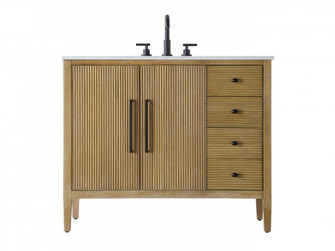 42 inch Single Bathroom Vanity in Linen Oak (758|VF29642LO)