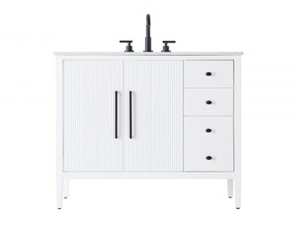 42 inch Single Bathroom Vanity in White (758|VF29642WH)