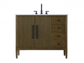 42 inch Single Bathroom Vanity in Hazel Oak (758|VF29642HO)