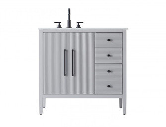 36 inch Single Bathroom Vanity in Grey (758|VF29636GR)