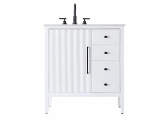 32 inch Single Bathroom Vanity in White (758|VF29632WH)