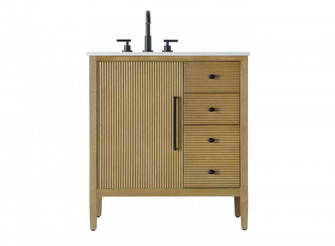 32 inch Single Bathroom Vanity in Linen Oak (758|VF29632LO)