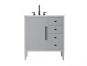 32 inch Single Bathroom Vanity in Grey (758|VF29632GR)