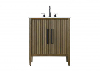 30 inch Single Bathroom Vanity in Hazel Oak (758|VF29630HO)