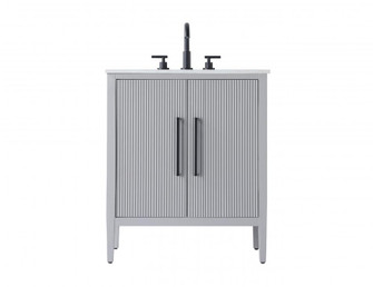 30 inch Single Bathroom Vanity in Grey (758|VF29630GR)