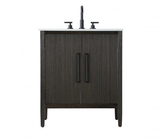 30 inch Single Bathroom Vanity in Chocolate Oak (758|VF29630CO)