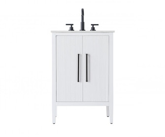 24 inch Single Bathroom Vanity in White (758|VF29624WH)