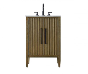 24 inch Single Bathroom Vanity in Hazel Oak (758|VF29624HO)