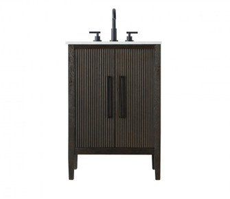 24 inch Single Bathroom Vanity in Chocolate Oak (758|VF29624CO)