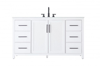 60 Inch Single Bathroom Vanity In White (758|VF29560WH)