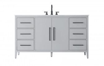 60 Inch Single Bathroom Vanity In Grey (758|VF29360GR)