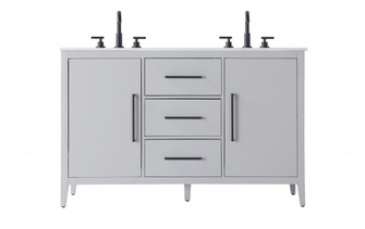 Vanity Cabinet 2Dr 3Dw 54x21.5x35 Grey (758|VF29354DGR)