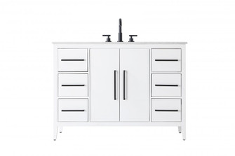 48 Inch Single Bathroom Vanity In White (758|VF29348WH)