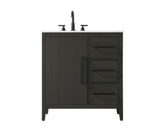 Vanity Cabinet 1Dr 3Dw 32x21.5x35 Mocha Brown (758|VF29332MMB)