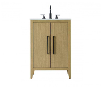 24 Inch Single Bathroom Vanity In  Honey Brown (758|VF29324MHB)