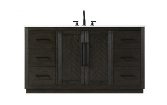 60 inch Single Bathroom Vanity in Chocolate Oak (758|VF29060CO)