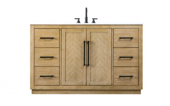 54 inch Single Bathroom Vanity in Linen Oak (758|VF29054LO)