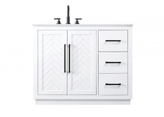 42 inch Single Bathroom Vanity in White (758|VF29042WH)