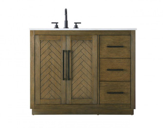42 inch Single Bathroom Vanity in Hazel Oak (758|VF29042HO)
